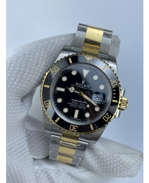 (준비완료/특급배송)NO.2476/ VS공장 롤렉스 서브마리너 흑콤 블랙 콤비 옐로우골드 VS3135