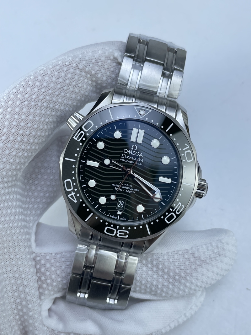 (준비완료/특급배송)NO.2779/VS공장 오메가 씨마스터 다이버 300M 스틸 그린다이얼 브레이슬릿V4 VS8800 (최신무브업버전)