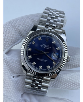 (준비완료/특급배송)NO.3187/롤렉스 데이저스트 41 블루 청텐포 10p 126334 QP공장